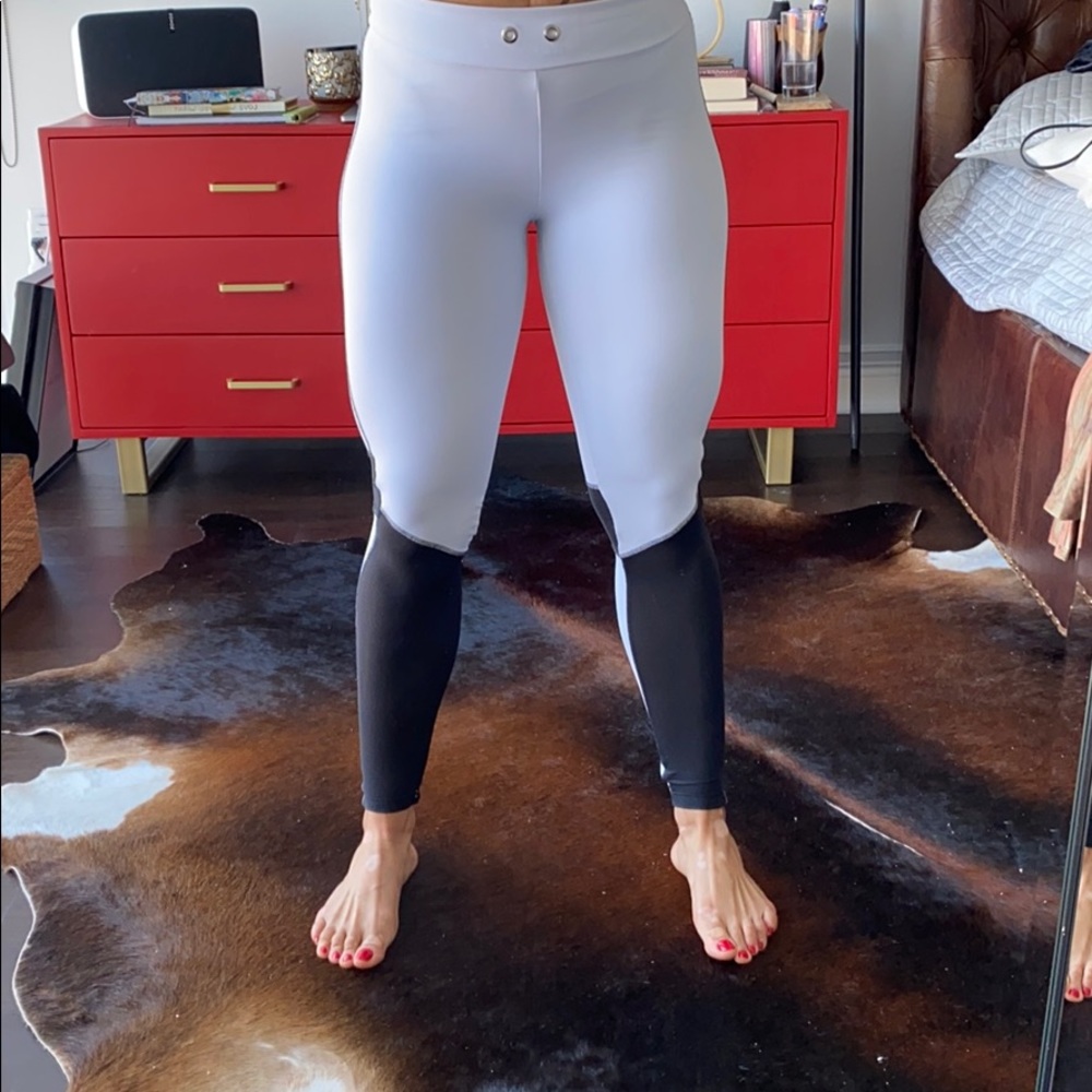 Beautiful white / black mesh Labellamafia leggings